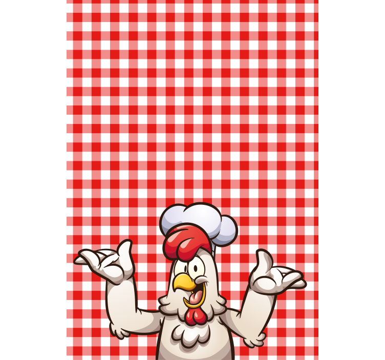Store enrouleur animaux personnage du chef coq - TenStickers