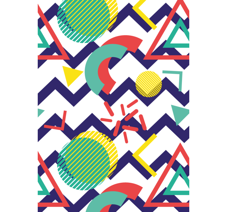 Store enrouleur moderne figures abstraites amusantes - TenStickers