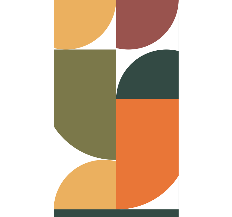 Store enrouleur moderne fusion de formes géométriques - TenStickers