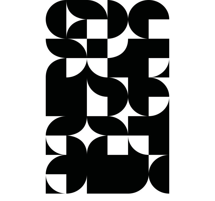 Store enrouleur moderne agencements géométriques dynamiques - TenStickers