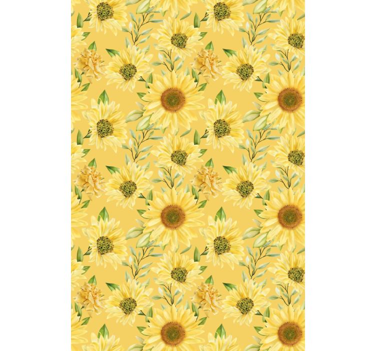 Stores enrouleurs fleurs et plantes motif jardin tournesols - TenStickers