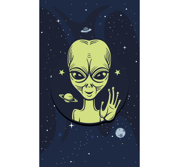 Store enrouleur geek extraterrestre dans l'espace - TenStickers