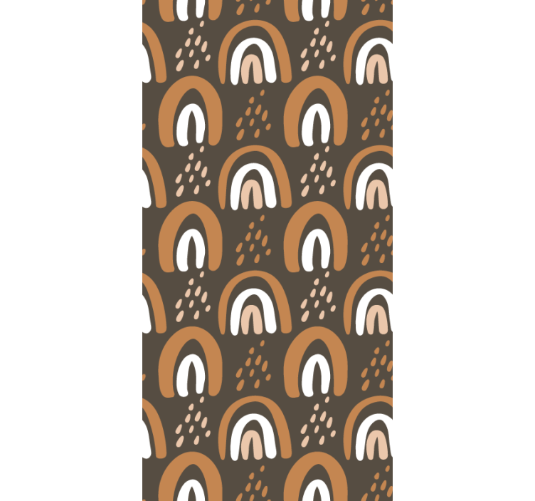 Store enrouleur pour chambre enfant arcs-en-ciel terreux - TenStickers