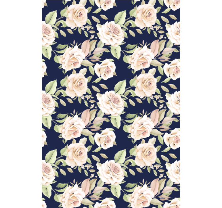 Stores enrouleurs fleurs et plantes motif floral de rose - TenStickers