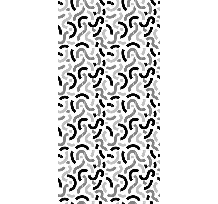 Store enrouleur textures et motifs motifs courbes abstraits - TenStickers