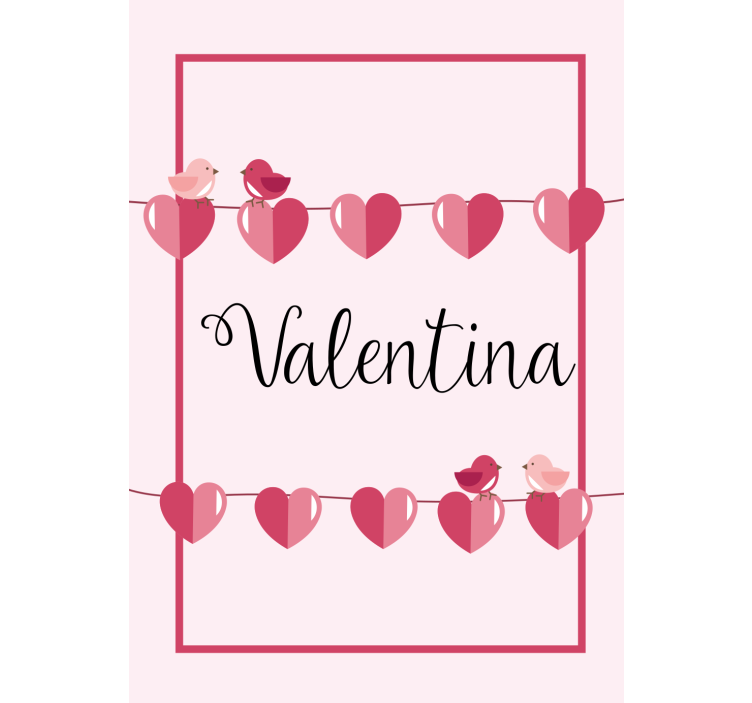 Store enrouleur pour chambre ado amour coeurs et nom - TenStickers