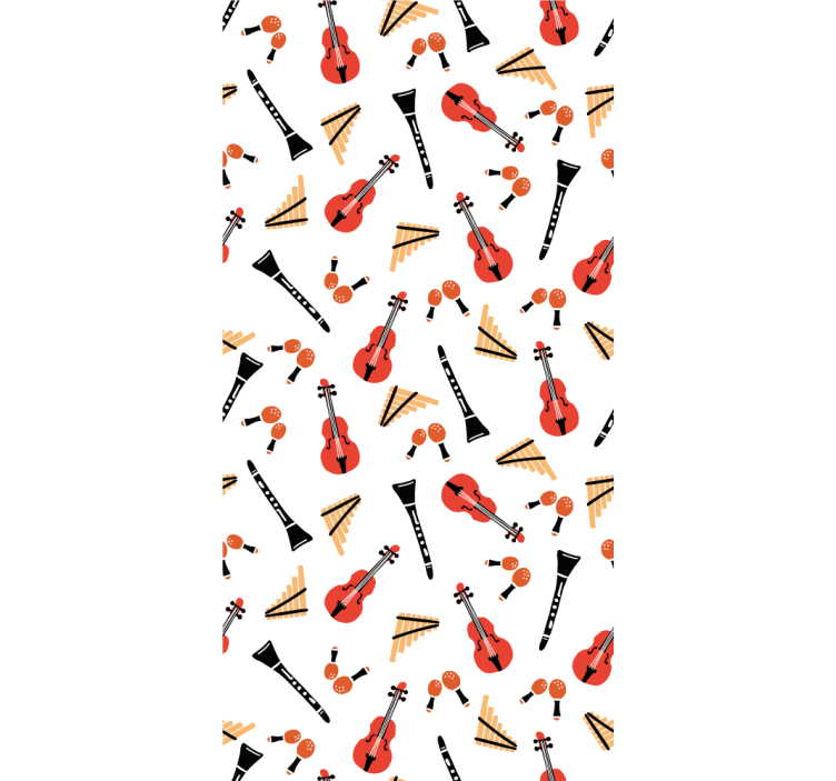 Store enrouleur original motif d'instruments de musique - TenStickers