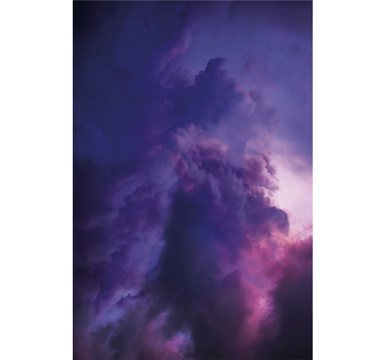 Stores nuages Ciel violet réaliste avec des ombres - TenStickers
