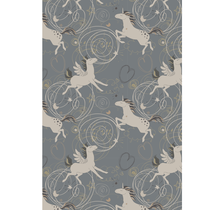 Store enrouleur pour chambre enfant motifs licornes magiques - TenStickers