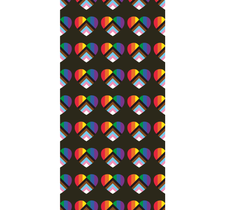 Store enrouleur amusant motif de coeur vibrant - TenStickers