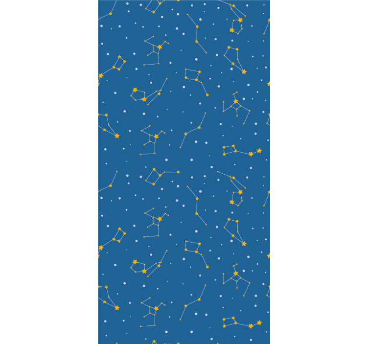Store enrouleur bleu conception de motifs de constellation - TenStickers