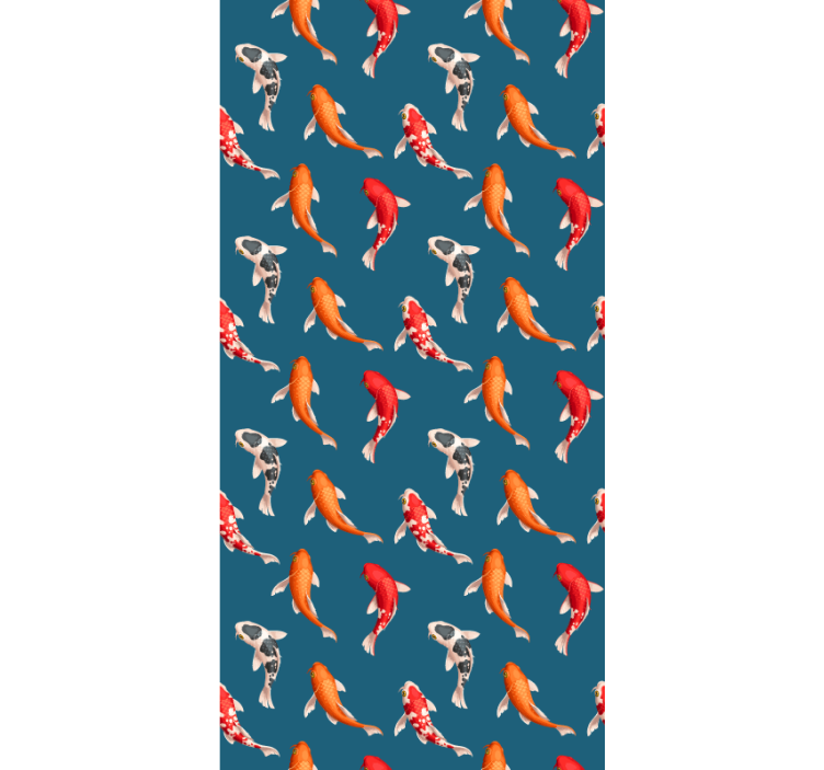 Store enrouleur animaux motif de poisson koi - TenStickers