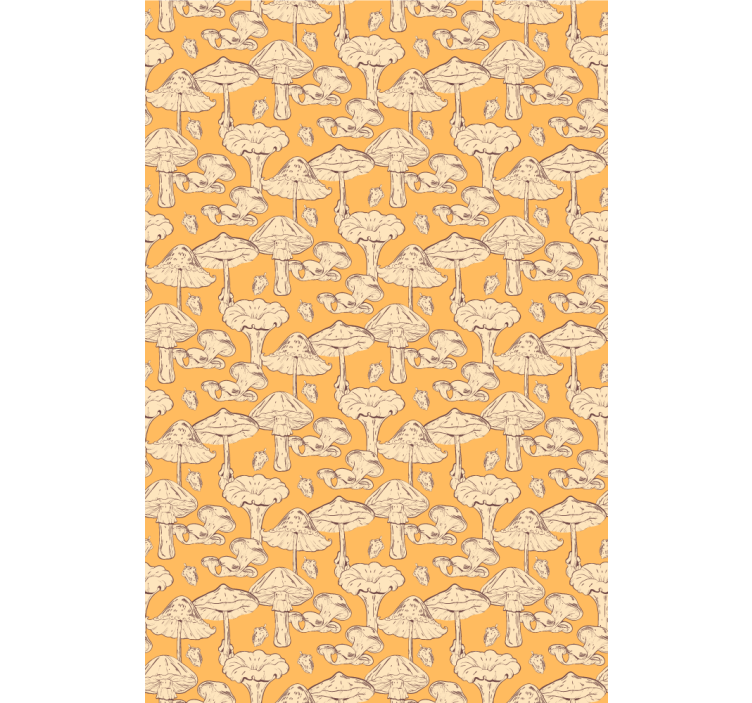 Store enrouleur motif fleur design champignon - TenStickers