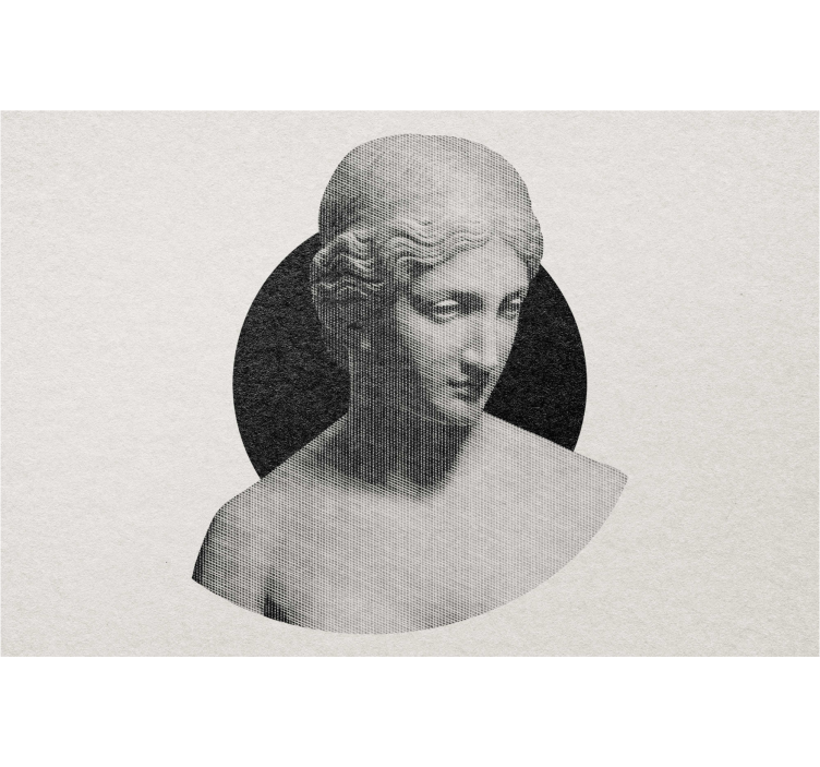 Store enrouleur bande dessinée buste de sculpture - TenStickers