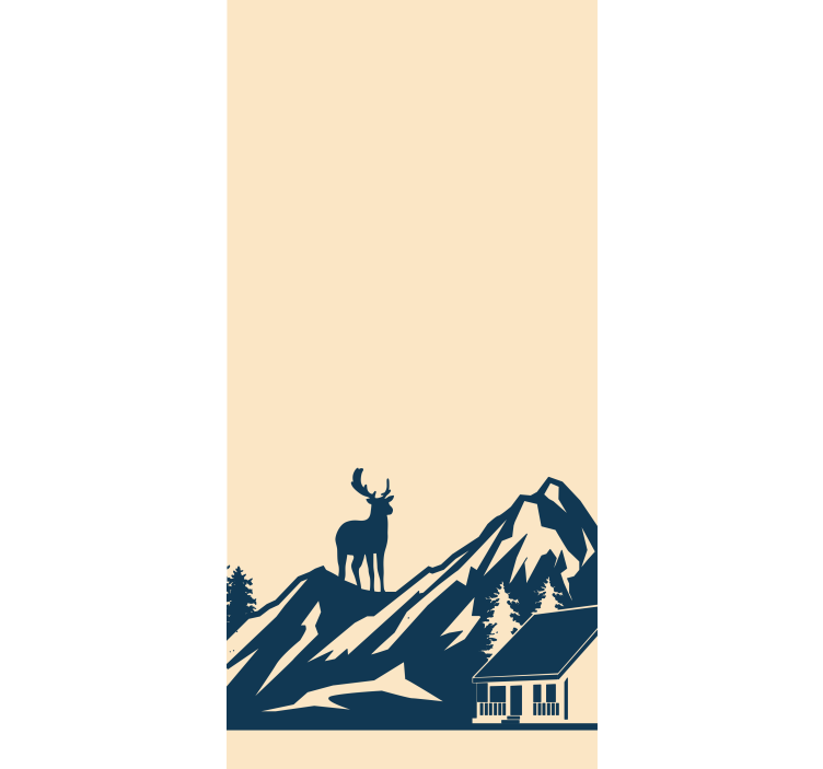 Store enrouleur original scène de montagne majestueuse - TenStickers