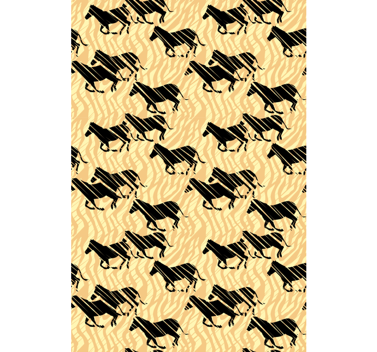Store enrouleur animaux motif de cheval stylisé - TenStickers