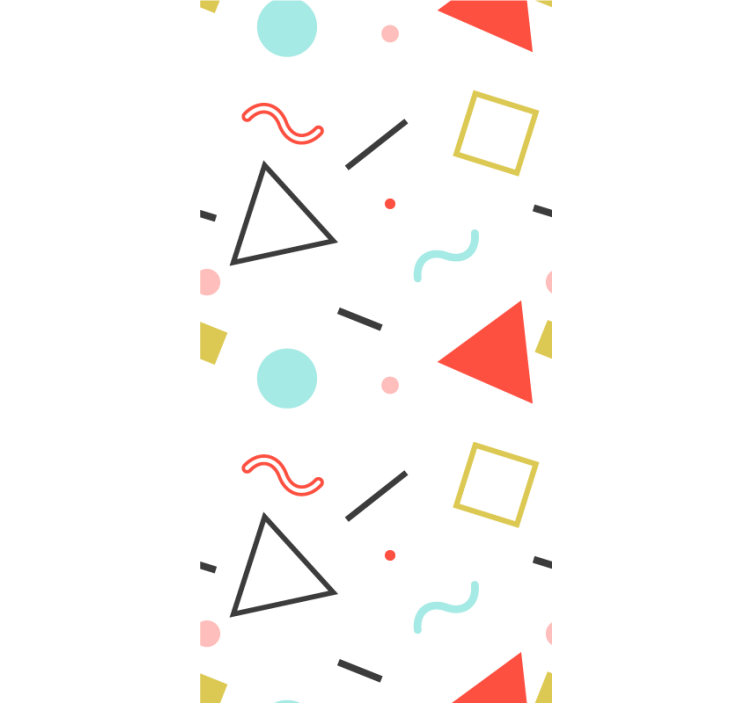 Store enrouleur moderne formes géométriques minimalistes - TenStickers