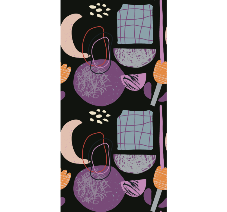 Store enrouleur moderne motif de forme abstraite - TenStickers