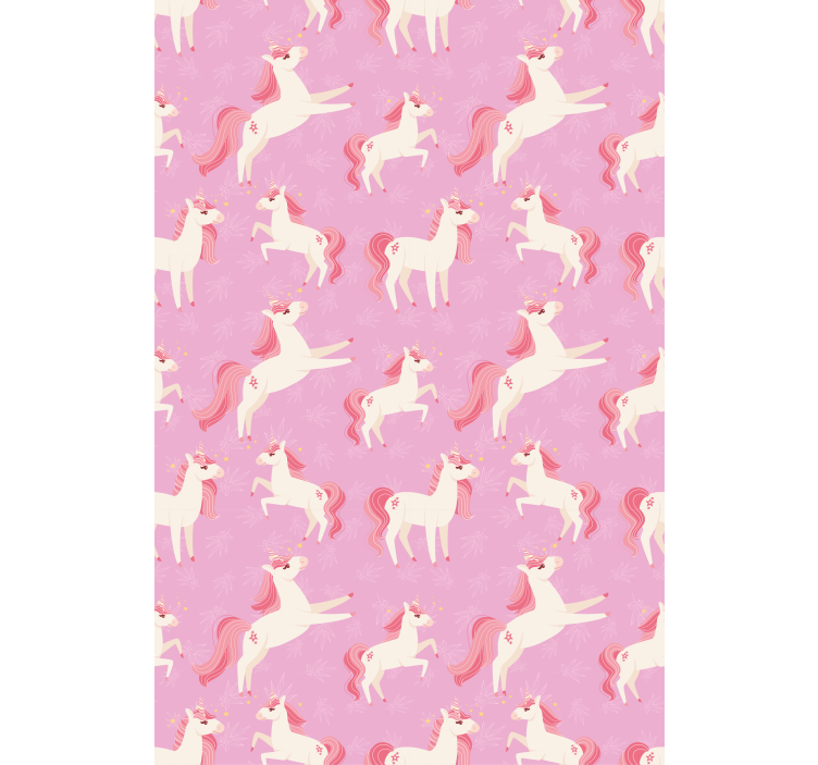 Store enrouleur pour chambre enfant licorne rose - TenStickers