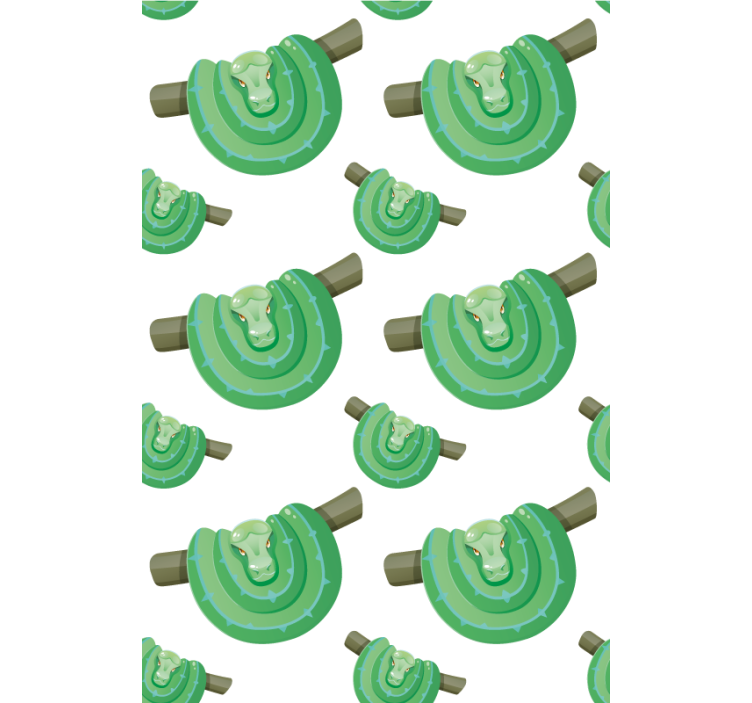 Store enrouleur animaux motif de serpents verts - TenStickers