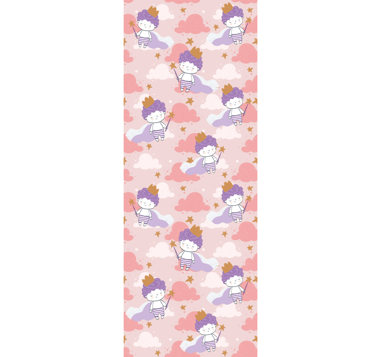 Store enrouleur pour chambre enfant princesses et nuages - TenStickers