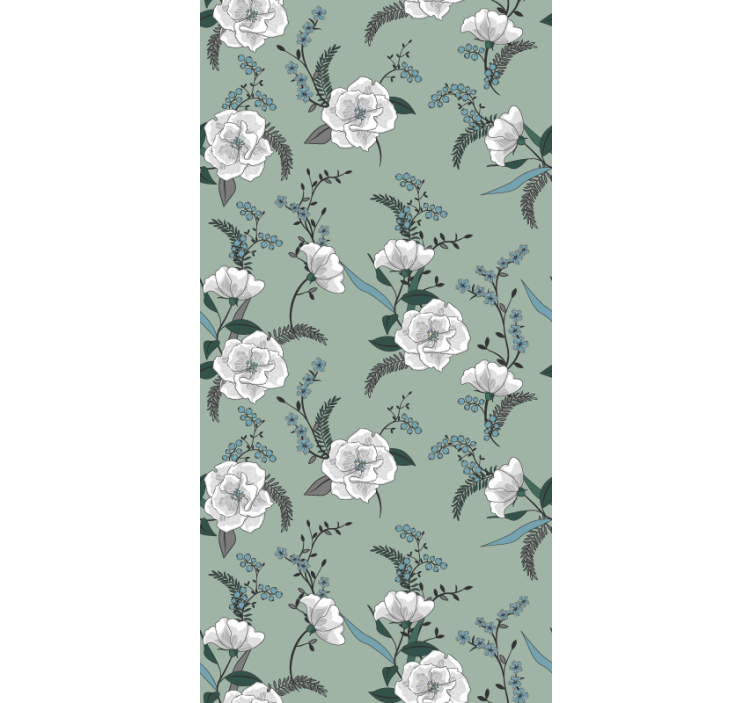 Stores enrouleurs fleurs et plantes motif floral de magnolia - TenStickers