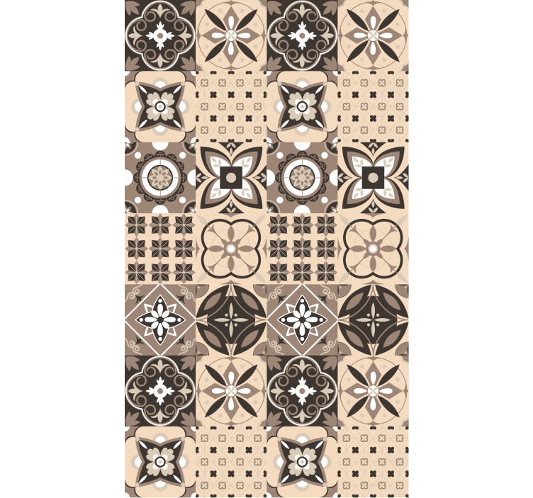 Store enrouleur textures et motifs carreaux ornés - TenStickers