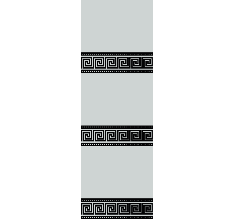 Store enrouleur élégant motifs géométriques noirs - TenStickers