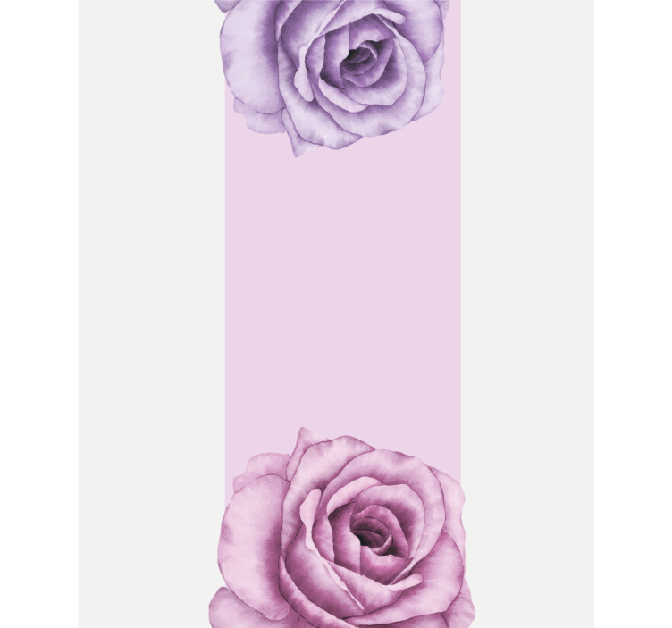Stores enrouleurs fleurs et plantes accent de rose violette - TenStickers