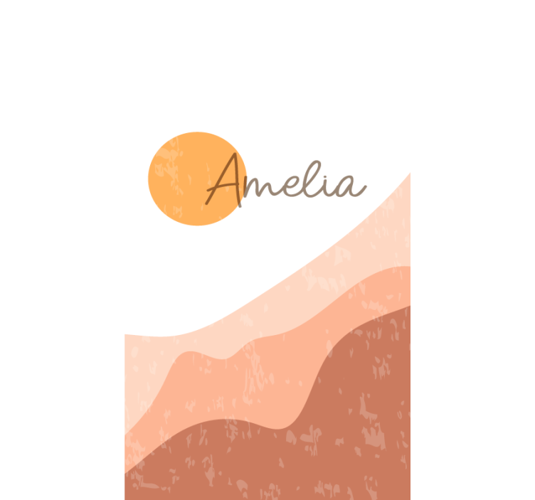 Store enrouleur moderne design de lever de soleil abstrait - TenStickers