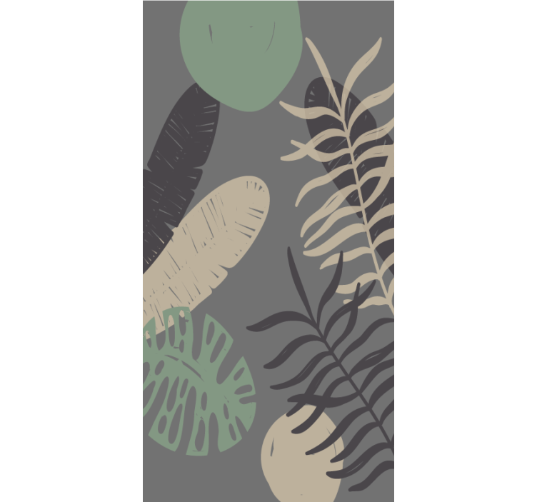 Stores enrouleurs fleurs et plantes motif verdure tropicale - TenStickers
