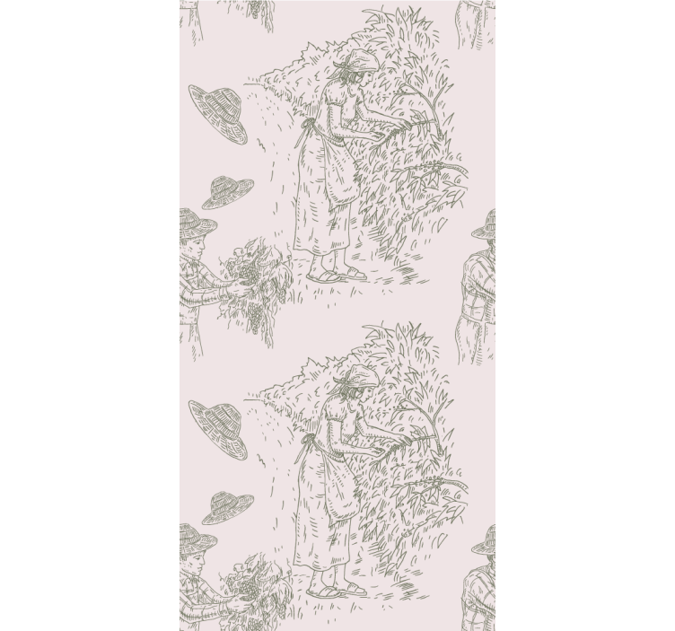 Store enrouleur élégant scène de récolte vintage - TenStickers