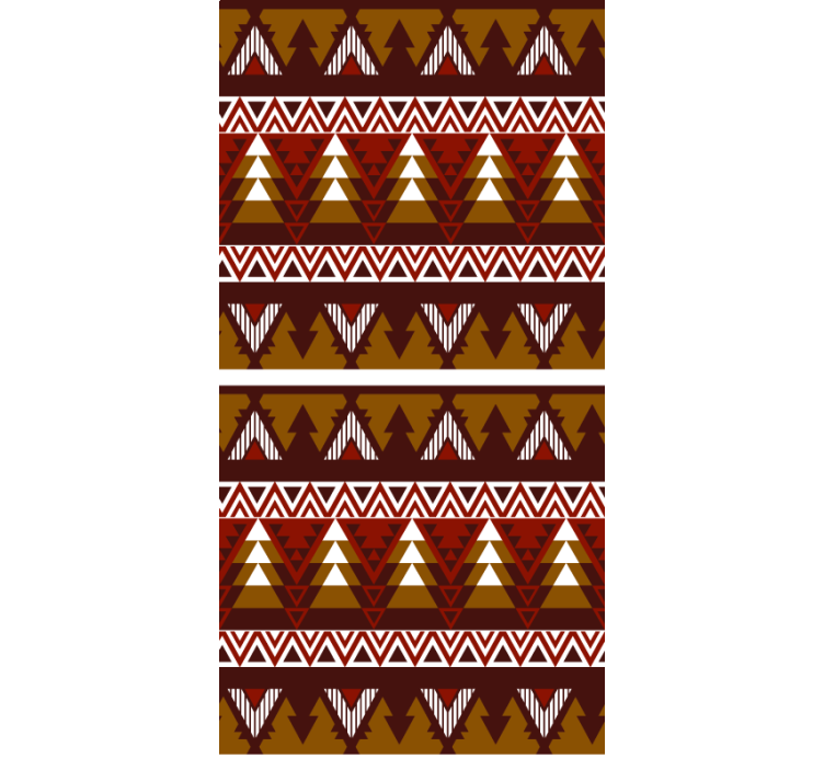 Store enrouleur scandinave motif de forêt géométrique - TenStickers