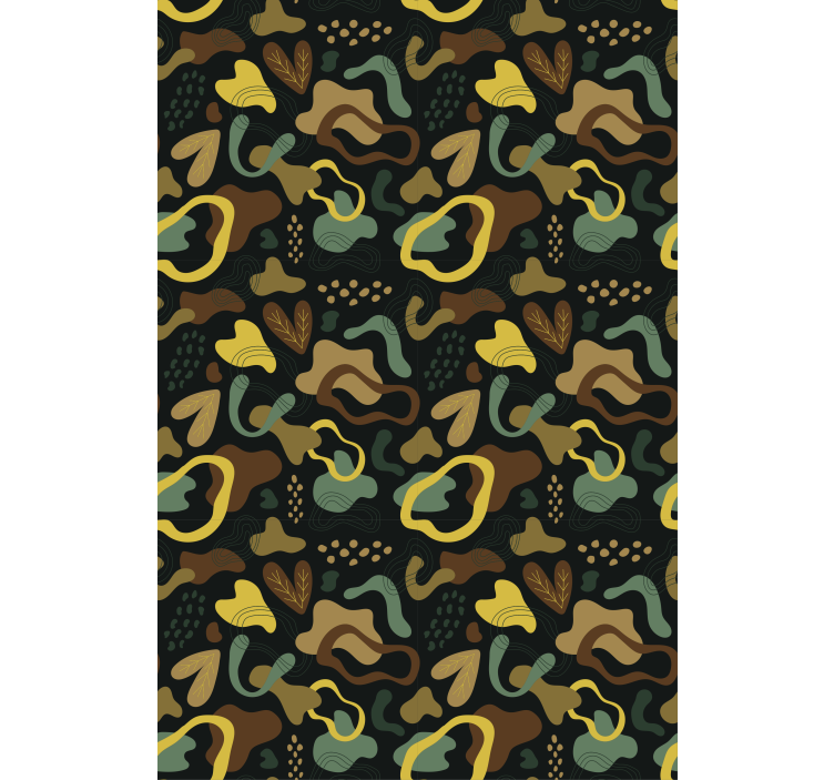 Store enrouleur textures et motifs formes de feuilles - TenStickers