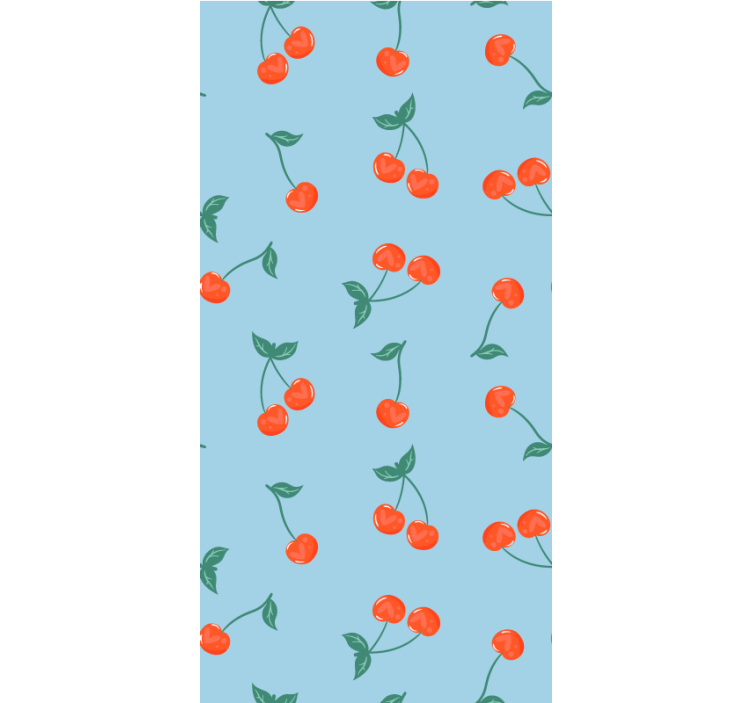 Store enrouleur fruits et légumes motif de brins de cerisier - TenStickers