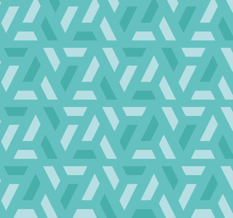 Store turquoise motif triangulaire - TenStickers