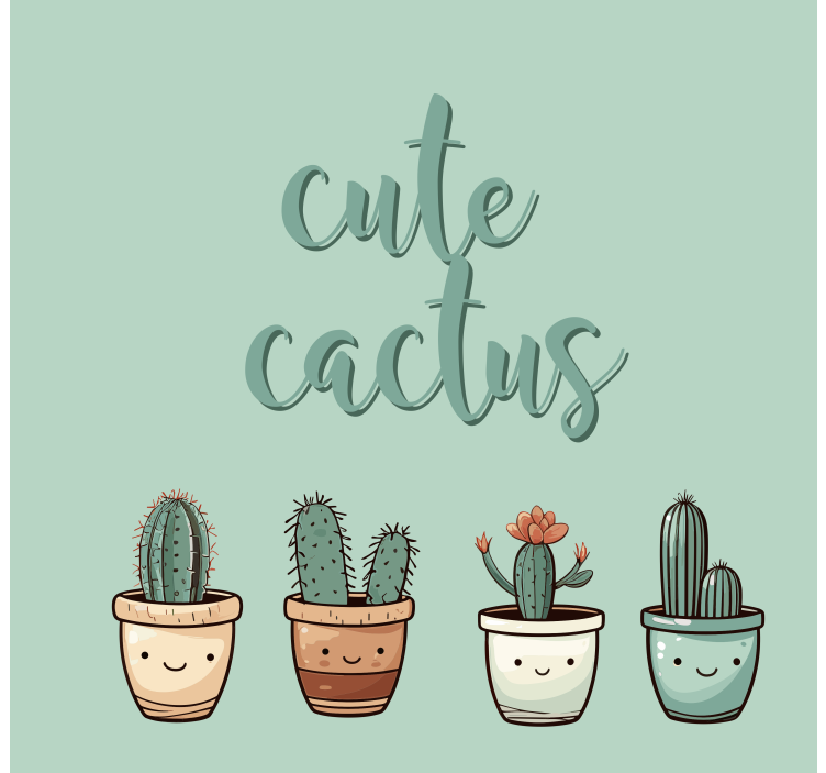 Store cuisine cactus mignon - TenStickers