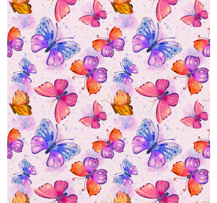 Store papillon aquarelle colorée - TenStickers