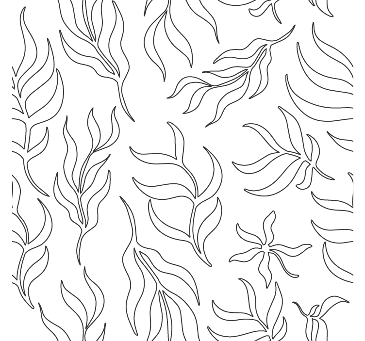 Store moderne motif floral - TenStickers