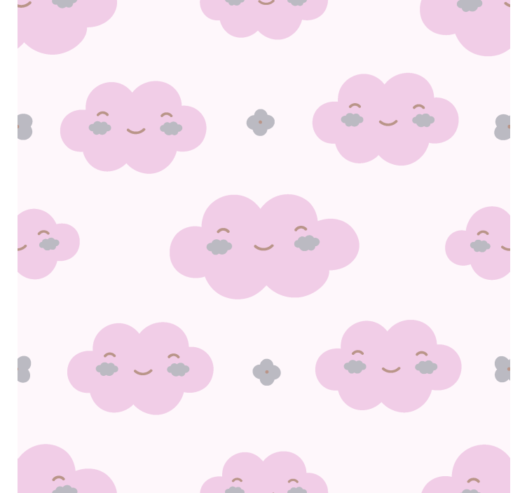 Store nuages motif enfants rose - TenStickers