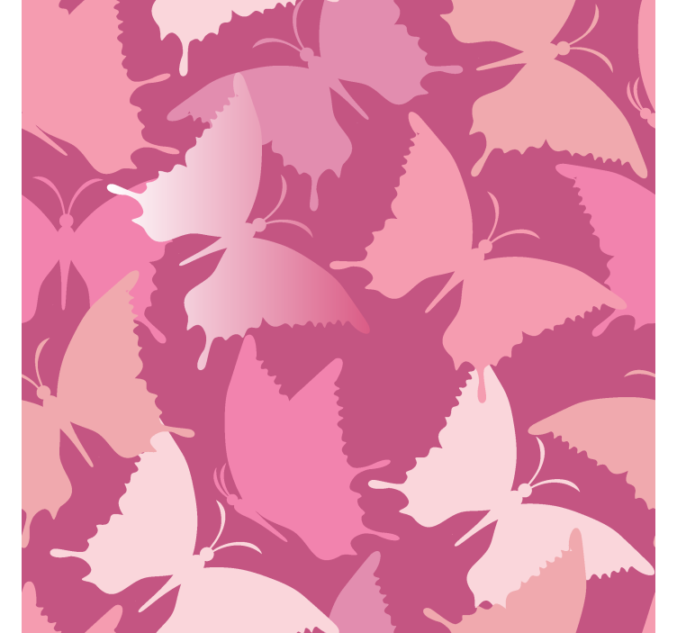 Store papillon fond rose - TenStickers
