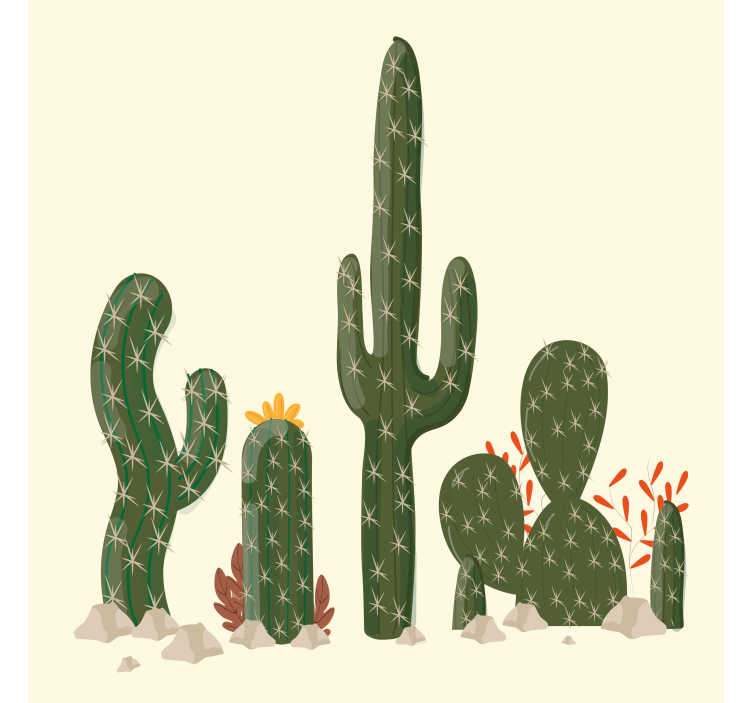 Store cactus grandes plantes - TenStickers