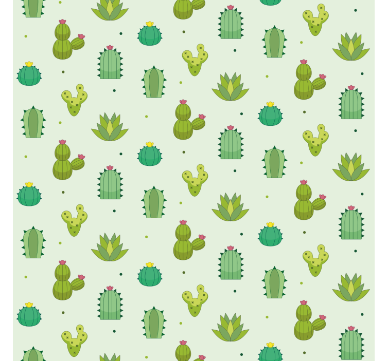 Store cactus motif vert - TenStickers