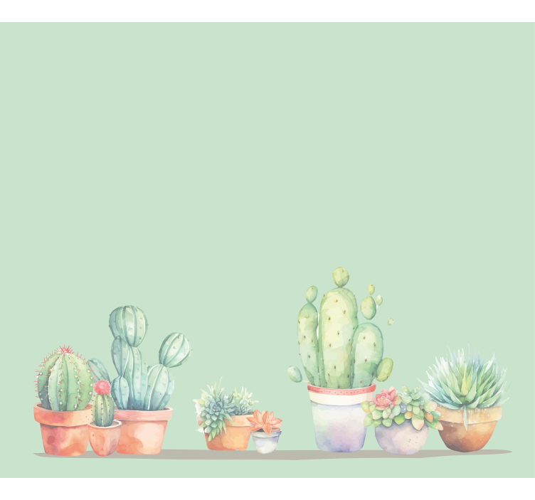 Store cactus style minimaliste - TenStickers