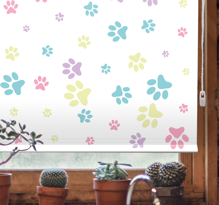 Stores enrouleurs fleurs et plantes motifs floraux colorés - TenStickers