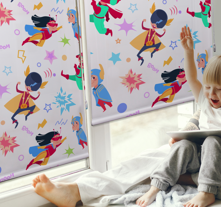 Store enrouleur super-héro aventures de super-héros - TenStickers