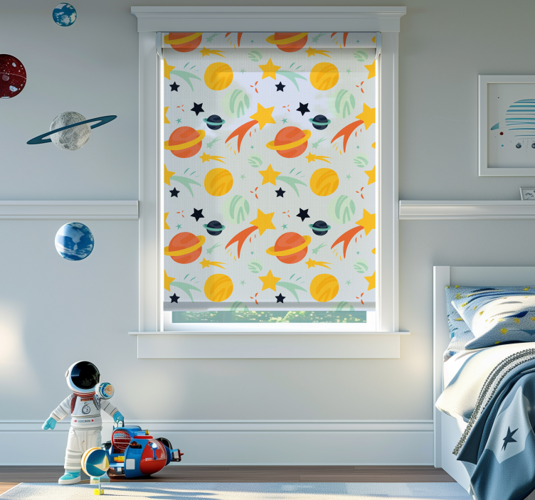 Store amusants modèle de planètes - TenStickers