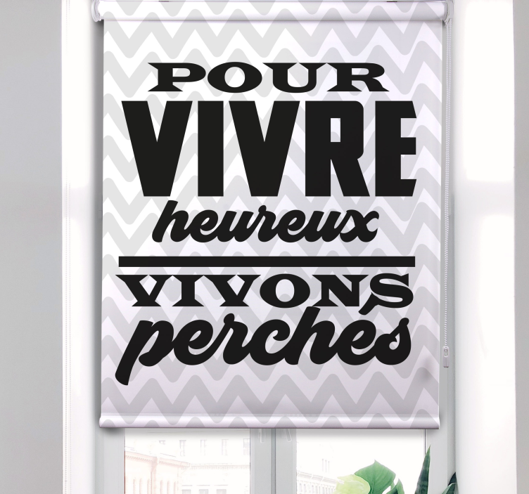 Stores balcon Citation drôle sur fond blanc - TenStickers