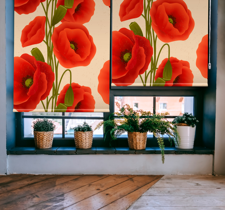 Store fleurs et plantes coquelicots - TenStickers