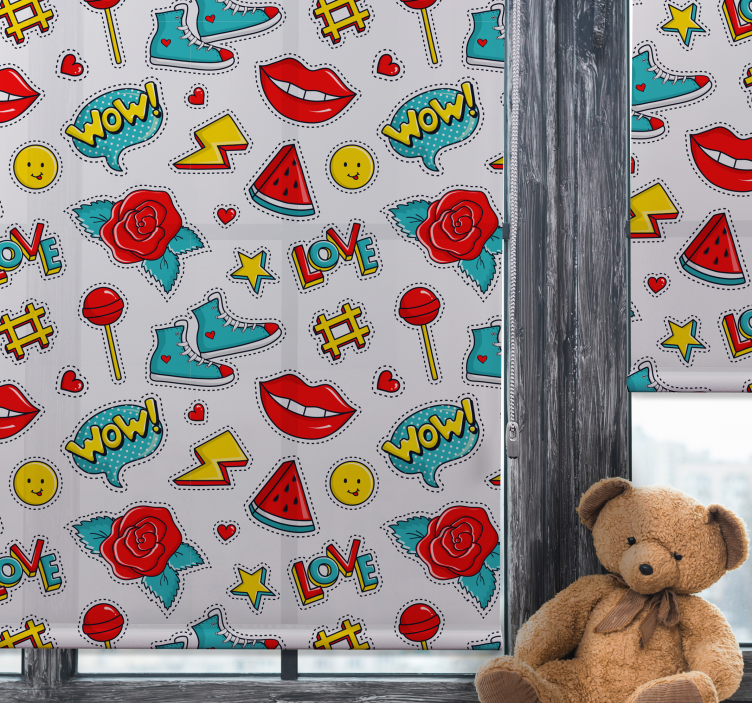 Store enrouleur amusant modèles de culture pop - TenStickers